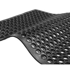 Anti Fatigue Restaurant Perforated Rubber Floor Mats With Holes Drainage Rubber Door Mat Available for Workstation Wet Areas