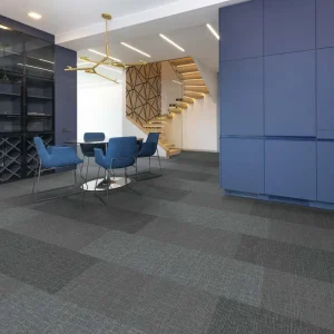 Anti Fouling Print Nylon Grey Stripe Corridor Carpet Tile Ethereal Carpet Tiles 60×60