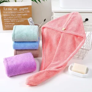 Anti Frizz Microfiber Wet Hair Towel Super Absorbent Hair Towel Wrap Towels Fast Drying Hair Wraps for Women