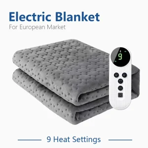 Anti Mite Electric Heated Blanket Constant Temp Fast Even Heating Detachable Washable Controller
