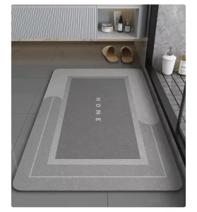 Anti Non Slip Foldable Antislip Absorbent Absorbing Floor Door Washroom Bath Mats Diatomite Bathroom Mat