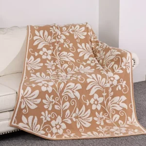 Anti-Pilling Knitted Throw Blanket 50*70 for Couch Bed Office Nap Travel