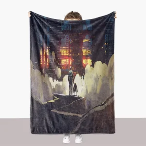 Anti Pilling Super Soft 100% Polyester Fabric Blanket Custom Kid Print Red Flannel Coral Fleece Blanket