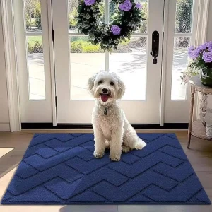 Anti Shedding Shaggy Bath Mats Machine Wash Friendly Cute Cat Pattern Floor Rugs Bath Mats