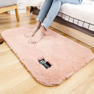 Anti Skid Soft Polyester Tufted Bathroom Floor Mat Water Absorbent PET Friendly Extra Thick Machine Washable Home & Hotel Use