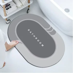 Anti Slip Diatomite Bath Mat Bathroom Water Absorbent Rug Set Rubber Door Mats Diatom Mud Floor Mat Kitchen Carpet