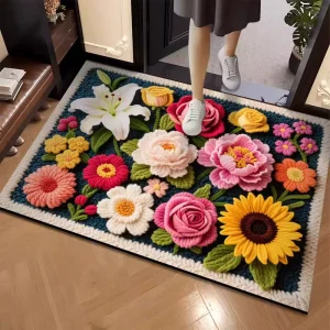 Anti Slip Dry Mat Door Mat Soft Absorbent Entrance and Bathroom Foot Mat for Bathroom