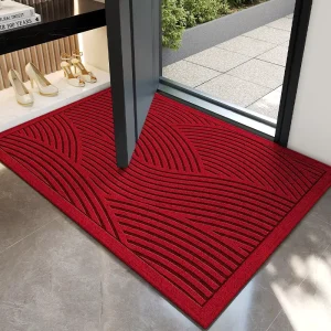 Anti Slip Household Door Mat Woven Entrance Mat Absorbent Carpet Dirt Resistant Door Mat for Home Use