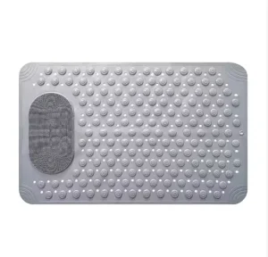 Anti Slip Massage Bathroom Bath Tub Mats with Suction Cup and Drain Hole Quick Drying Shower Floor Mat