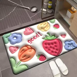 Anti Slip New Colorful Custom Printed Rubber Logo Floor Door Mats