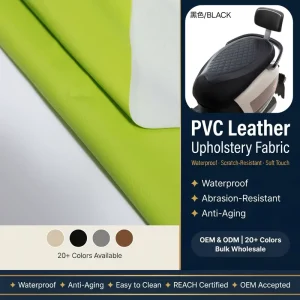 Anti-Slip Perforated Low Maintenance PVC Leather Breathable Soft for Vehicle Interior Covers