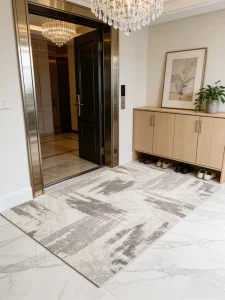 Anti Slip Pvc Backing Entrance Door Mat Dust Dirt Absorbent Washable Front Doormat for Home Indoor Entrance Use Mat