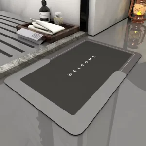 Anti Slip Quick Drying Absorbent Diatomite Shower Floor Mat Bathroom Carpet Rug Foot Mats Quick Dry Diatom Marble Bath Mats