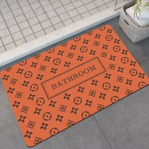 Anti Slip Rubber Dry Mat Door Mat Soft Absorbent Entrance and Bathroom Foot Mat for Bathroom