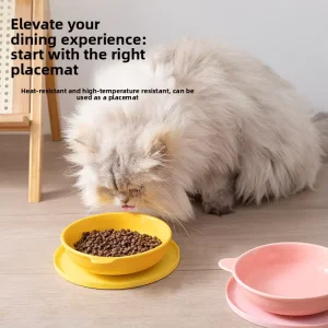 Anti Slip Silicone Pet Feeding Placemat Low MOQ Heat Resistant Cat Dog Bowl Mat OEM Custom Color & Logo