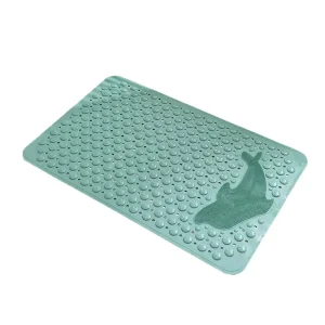 Anti Slip Soft PVC Classic Solid Bath Mat Water Absorbent Floor Rug for Shower Tub