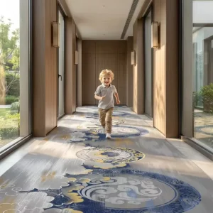 Anti Slip Washable Hotel Corridor Carpet Machine Made Jacquard Nylon Tufted Wall to Wall Fire Resistant 6 12MM Custom Carpet