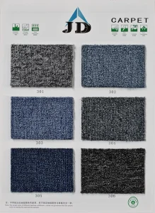 Anti Slip Woven Jacquard Plush Cut Pile Puzzle Pattern Eco Friendly Stain Resistant Commercial Wall Wall Carpet Modern Design