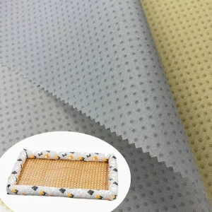 Anti Slip Woven Lightweight Polyester Dot Fabric for Rug Pad Sofa Cover Pet Mat Non Skid Backing Material