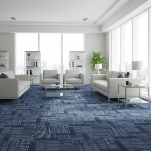 Anti Static Carpet Tile Commercial Office Carpet Tile PP Water Fire Proof Loop Pile Modern 50X50 PVC Nonwoven Backing