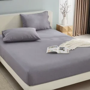 Anti-Static Grounding Fitted Sheet Breathable Space-Saving Conductive Fabric Bed Skirt for Apartment Bedding