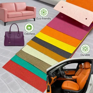 Anti Uv Stretch Waterproof Microfiber Leather Crocodile Faux Embossed Car Seat Synthetic Furniture Upholstery Leather Fabric
