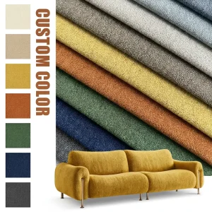 Anti pilling Sofa Fabric Fireproof Woven Eco friendly Upholstery Fabric Textured for Upholstery