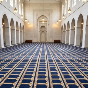 Anti-slip Big Size Mosque Floor Carpet Machine Custom Pattern Printing Direct Carpet Manufacturer for Church Decoration
