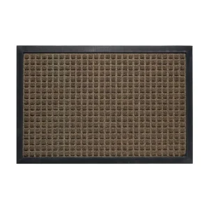 Anti-slip Polyester Floor Mat High-end Durable Resistant Scratches Dust Thin Non-slip Rubber Backing Foot Mat for Entry Door Pad