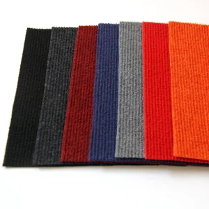 Anti slip Tile Carpet Colorful Plain Modular Comfortable Floor Carpet Office Commercial Polyester Carpet Tile
