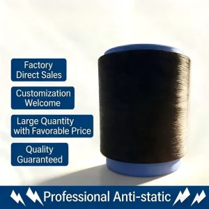 Anti-static 100% Nylon Graphene Electrically Conductive Yarn High Tenacity Raw Thread for Knitting Sewing Fabric