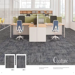 Anti static Fire Resistant Commercial Carpet Tiles for IT Room and Executive Offices