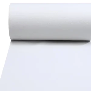 Anti static Lightweight White Non woven Fabric Roll Spunbond Breathable Easy melt Plain Weave Secondary Stock