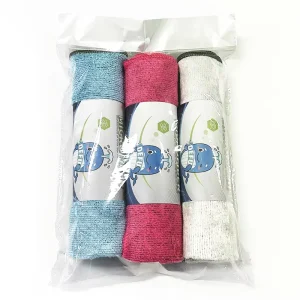 Antibacterial Bamboo Charcoal Fiber Towel 40x40cm Dish Drying Rag Absorbent Cleaning Cloths Microfiber Towel Set for Kitchen