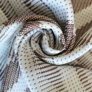 Antibacterial Bamboo Fiber Mattress Fabric Skin Friendly Jacquard Knitted Fabric 100% Polyester for Mattress