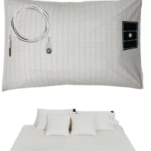 Antibacterial Grounding Conductive Silver Fibers Organic Cotton Flat Sheet 200TC