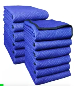 Antimicrobial Eco Friendly Non Woven Furniture Moving Blankets Plain Style