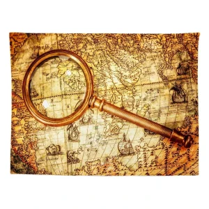 Antique Map Printed Tapestry Painting Customizable Background Wall Tapestries Hanging Cloth