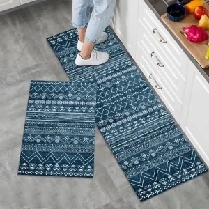 Apartment Renovation Solution Anti Fatigue Crystal Velvet Mat Easy Wipe Texture PET Friendly High Quality for Modern Kitchen