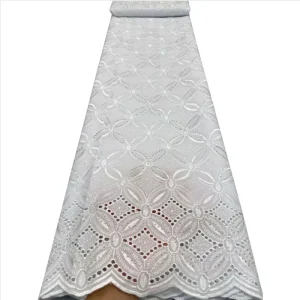 Applique Swiss Voile Lace Luxury African Lace Fabric for Nigerian Asoebi Wedding Women Party Dress