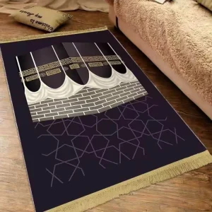 Arab Tassel Duffel Velvet Gold Diamond Thickened Prayer Mat Ethnic Style Easy Carry Floor Mat Carpet Middle East Foreign Trade