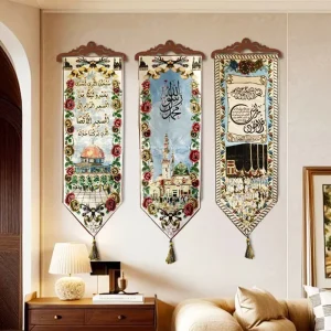 Arabic Calligraphy Islamic Style Muslim Art Mosque Decorative Paintings Embroidery Tapestries Dining Room Living Room