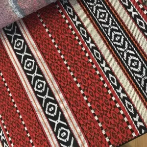 Arabic Style Polyester Jacquard Fabric Middle East Sadu Sofa Fabric Yarn Dyed Fabric for Upholstery