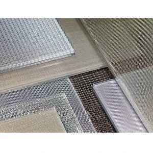 Art Decorative Safety Fluted Pattern Texture Fabric Interlayer Eva Pvb Custom Clear Wire 221 Laminated Mesh Glass