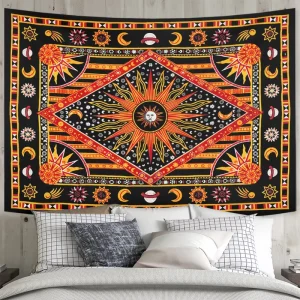 Art Print Hippie Bohemian Decor Indian Mandala Dorm Living Room Wall Tapestry