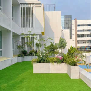 Artificial Grass Turf Carpet 20mm Pile Height for Garden & Backyard Wall Decoration Eco Friendly Soft Landscaping Lawn