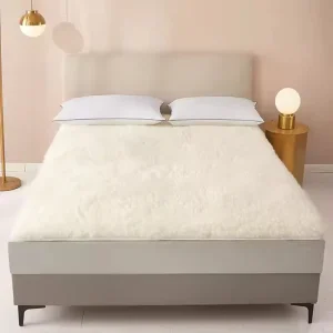 Australian Wool Mattress Topper Quilted Bed Protector Waterproof Eco Friendly Anti Bacteria Anti Bed Bug Machine Washable Queen