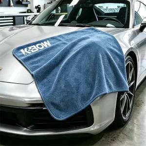 Auto 1200GSM 50*80 70*90 CM Cleaning ultra Fine Fiber Double Layer Two Color Distorted Details Towel Drying Towels for Car Care