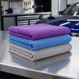 Auto Care Rag Suede Combined Pearl Weave Microfibre Zero Residue Soft Durable Car Window Interior Cleaning B2B Supplier