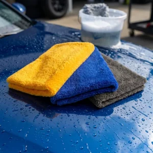 Auto Detailing Cloth Ultrasonic Edgeless Coral Fleece Lint Free Scratchless Extra Thick Body Surface Wash B2B Price
